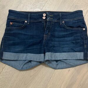 Hudson Jeans Dark Blue Denim Shorts